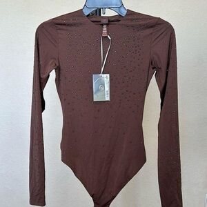 SKIMS X Swarovski Rhinestone Bodysuit S